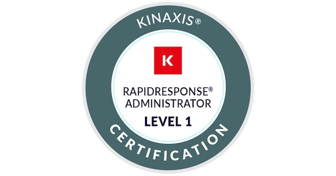 Kinaxis- Certified RapidResponse Administrator Level 1