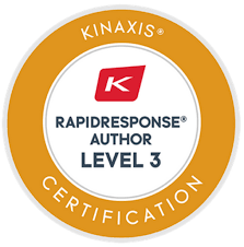 Kinaxis- Certified RapidResponse Author Level 3