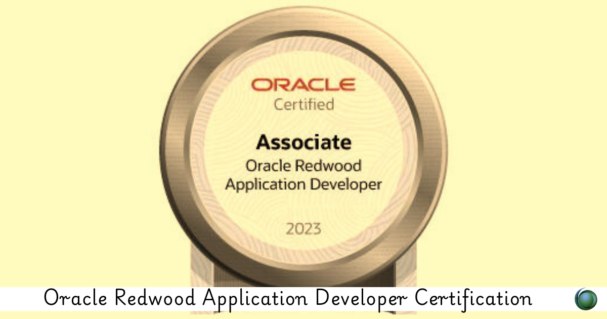 Oracle Redwood Application Developer Certification